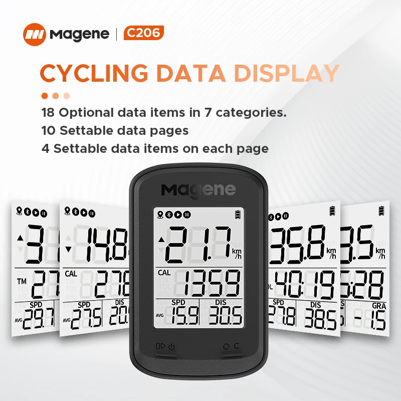 Magene GPS Bicycle Computer Wireless Speedometer C206 Road MTB Bike Bluetooth Cycling Counter.jpg Q90.jpg 1